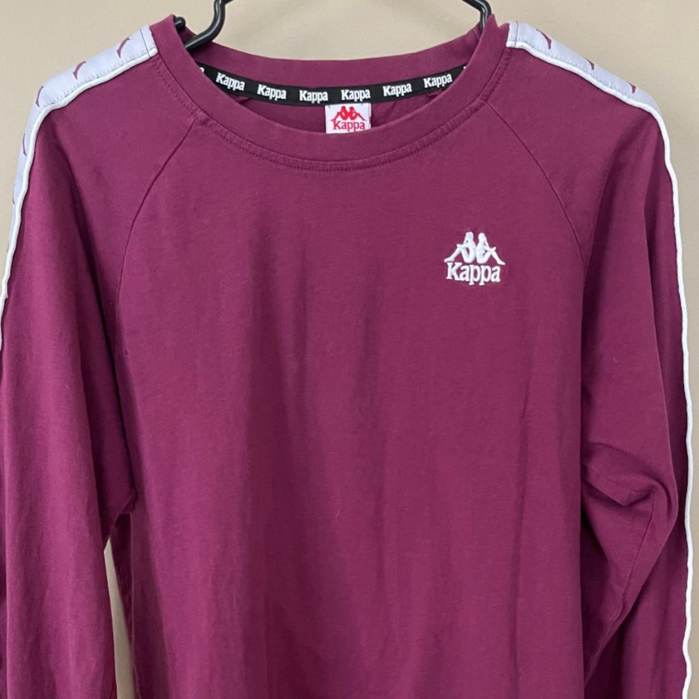 Kappa Banda Long Sleeve Tshirt - Plum / Maroon
